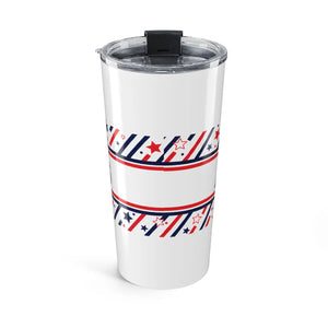 20oz Patriotic America Tumbler, Red White & Blue Stars and Stripes Travel Cup - Tumblers