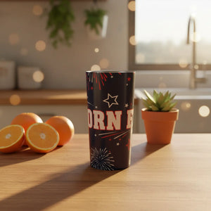 20oz Patriotic Fireworks Tumbler, Born Free Travel Cup - Tumblers