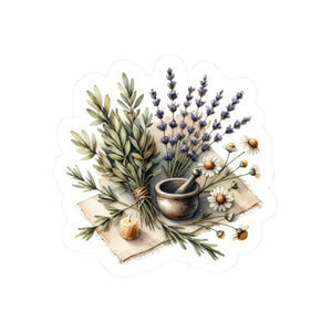 3 inch square of the DipaliZ lavender and chamomile decal