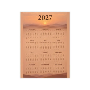 Desert calendar wall decal by DipaliZ printed on 0.15 mm polyester film