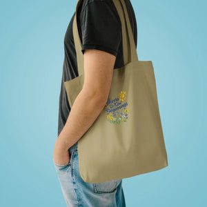 Personalized, Embroidered 'Cheers to New Beginnings' Floral Tote