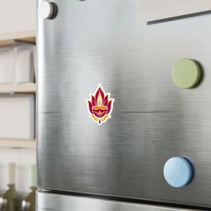 Lotus diya kiss-cut vinyl decal - home decor decals