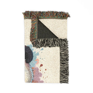 Panda Woven Blanket — Cute Cartoon Panda Throw for Kids & Nursery