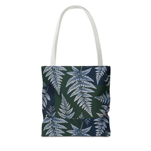 Fern Pattern Tote Bag — Botanical All-Over Print Canvas Tote