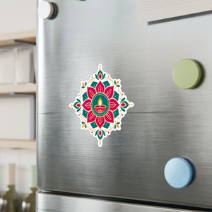 Diya mandala kiss-cut vinyl decal - home decor decals