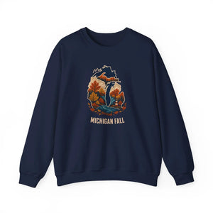 Michigan fall autumn colors crewneck sweatshirt - sweatshirts