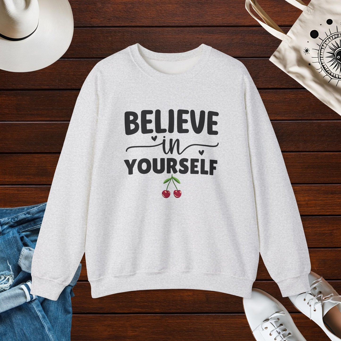 Believe in yourself, Unisex Heavy Blend Crewneck Sweatshirt