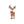 Kiss-cut vinyl decal – festive christmas reindeer with antlers - home decor decals