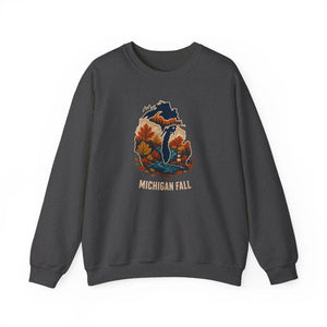 Michigan fall autumn colors crewneck sweatshirt - sweatshirts