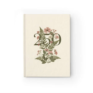 250 Floral Hardcover Journal - Ruled Lined Notebook for Writing Memory-keeping & Gifts - Journals