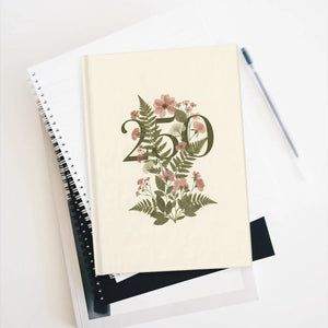 250 Floral Hardcover Journal - Ruled Lined Notebook for Writing Memory-keeping & Gifts - Journals