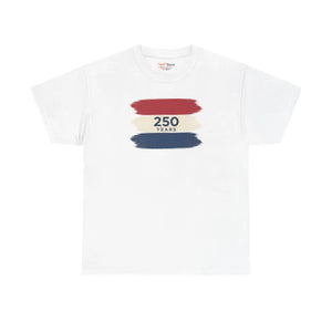Patriotic Red White Tee – 250 Years Anniversary - Dipaliz - T-shirts - s