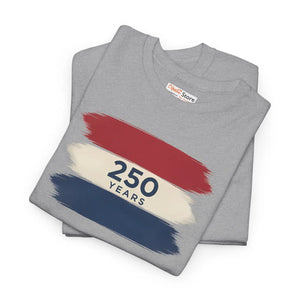 Patriotic Red White Tee – 250 Years Anniversary - Dipaliz - T-shirts - s