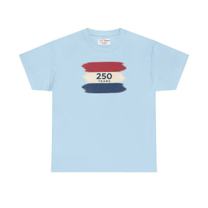 Patriotic Red White Tee – 250 Years Anniversary - Dipaliz - T-shirts - s