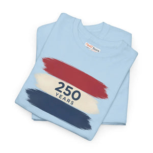 Patriotic Red White Tee – 250 Years Anniversary - Dipaliz - T-shirts - s