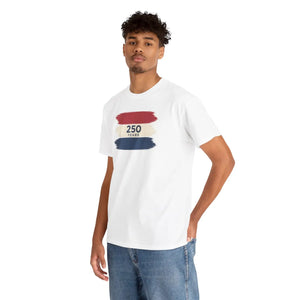 Patriotic Red White Tee – 250 Years Anniversary - Dipaliz - T-shirts - s