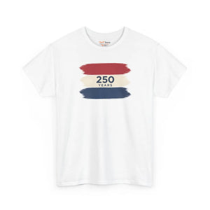 Patriotic Red White Tee – 250 Years Anniversary - Dipaliz - T-shirts - s