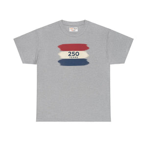 Patriotic Red White Tee – 250 Years Anniversary - Dipaliz - T-shirts - s