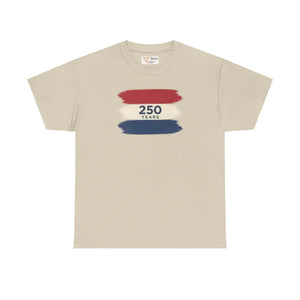 Patriotic Red White Tee – 250 Years Anniversary - Dipaliz - T-shirts - s