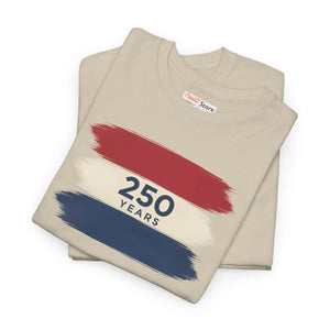 Patriotic Red White Tee – 250 Years Anniversary - Dipaliz - T-shirts - s