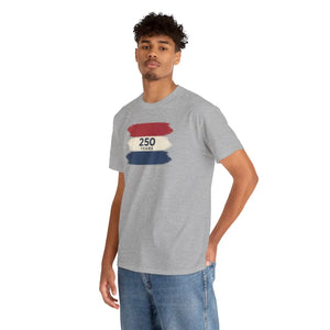 Patriotic Red White Tee – 250 Years Anniversary - Dipaliz - T-shirts - s