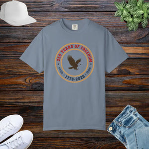 T-shirt - Freedom Eagle Independence Commemorative Tee Vintage - Dipaliz Blue Jean / s