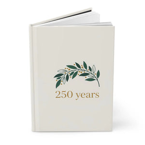 250 Years Hardcover Journal - Elegant Botanical Anniversary Keepsake - Journals