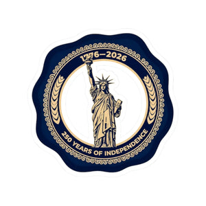 250 Years of Independence Sticker Statue Liberty Commemorative Kiss-cut - Decorative Stickers
