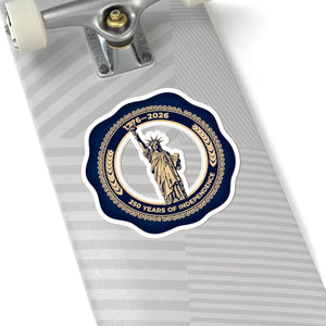 250 Years of Independence Sticker Statue Liberty Commemorative Kiss-cut - Decorative Stickers