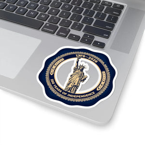 250 Years of Independence Sticker Statue Liberty Commemorative Kiss-cut - Decorative Stickers
