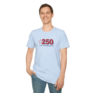 T-shirt - Patriotic Anniversary Tee - 250 Years Independence - Dipaliz