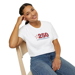 T-shirt - Patriotic Anniversary Tee - 250 Years Independence - Dipaliz