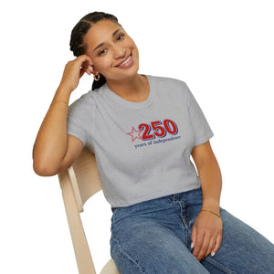 T-shirt - Patriotic Anniversary Tee - 250 Years Independence - Dipaliz