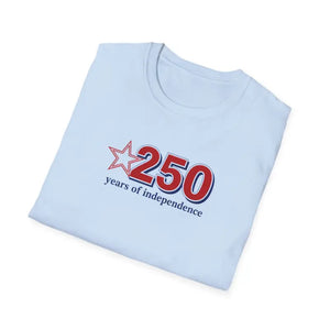 T-shirt - Patriotic Anniversary Tee - 250 Years Independence - Dipaliz