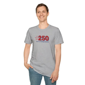 T-shirt - Patriotic Anniversary Tee - 250 Years Independence - Dipaliz