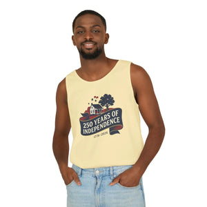 250 Years of Independence Tank Top, 1776–2026 Patriotic Fourth July Tee - Tops - s