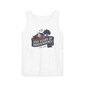 250 Years of Independence Tank Top, 1776–2026 Patriotic Fourth July Tee - Tops - s