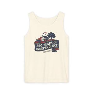 250 Years of Independence Tank Top, 1776–2026 Patriotic Fourth July Tee - Tops - s