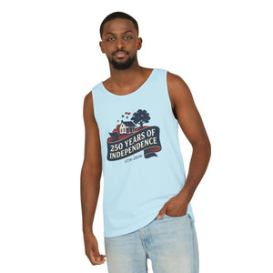 250 Years of Independence Tank Top, 1776–2026 Patriotic Fourth July Tee - Tops - s