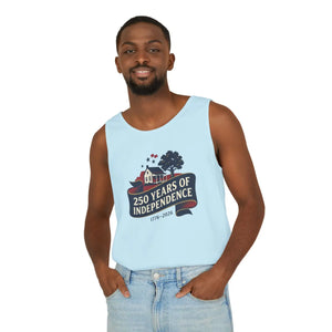 250 Years of Independence Tank Top, 1776–2026 Patriotic Fourth July Tee - Tops - s