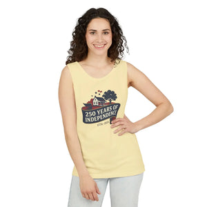 250 Years of Independence Tank Top, 1776–2026 Patriotic Fourth July Tee - Tops - s