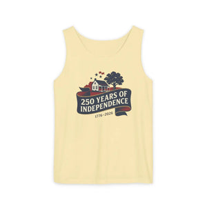 250 Years of Independence Tank Top, 1776–2026 Patriotic Fourth July Tee - Tops - s