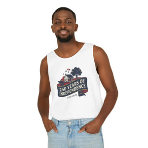 250 Years of Independence Tank Top, 1776–2026 Patriotic Fourth July Tee - Tops - s