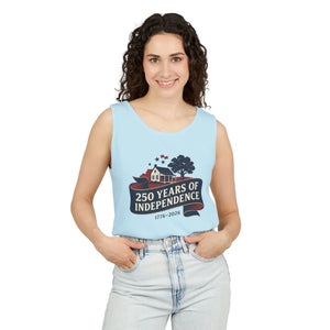 250 Years of Independence Tank Top, 1776–2026 Patriotic Fourth July Tee - Tops - s