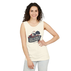 250 Years of Independence Tank Top, 1776–2026 Patriotic Fourth July Tee - Tops - s