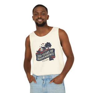 250 Years of Independence Tank Top, 1776–2026 Patriotic Fourth July Tee - Tops - s