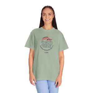 T-shirt - 250 Years Independence Usa Patriotic Anniversary Tee - Dipaliz