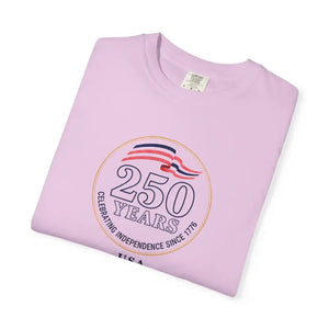 T-shirt - 250 Years Independence Usa Patriotic Anniversary Tee - Dipaliz