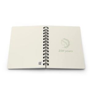 250 Years Laurel Profile Spiral Bound Journal - Commemorative Anniversary Notebook - Journals