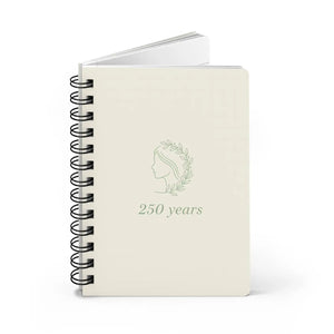 250 Years Laurel Profile Spiral Bound Journal - Commemorative Anniversary Notebook - Journals